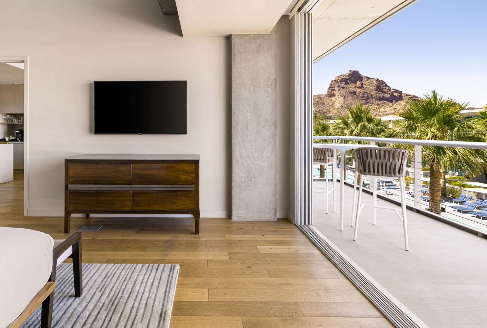 Two-Bedroom Suite on Third Floor - View to Outside