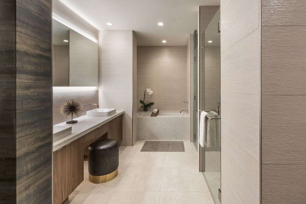 a decorated bathroom